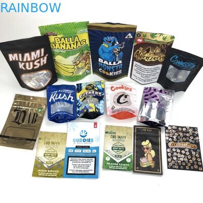 Logo For Wheat Flour Seed de encargo con Plastique del saco de Bolsa de la cremallera coloca para arriba la bolsa empaqueta la ventana cosmética