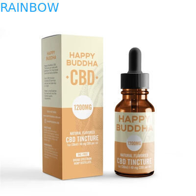 Caja de papel de la botella del dropper de la cartulina de CMYK 200mic 30ml