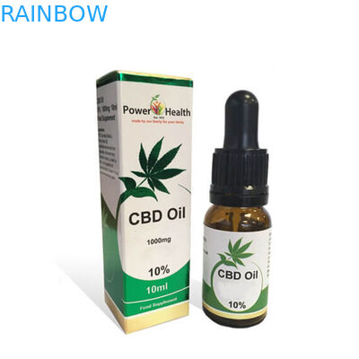 Caja de papel de la botella del dropper de la cartulina de CMYK 200mic 30ml