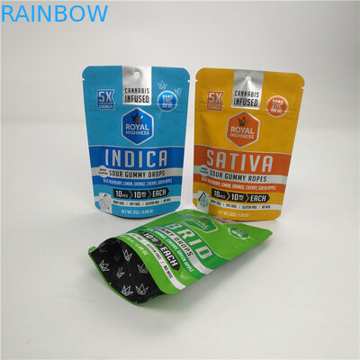 Bolso bajo 100micron de Mylar de la hoja de Moq 3.5g 7g VMPET Alunminum