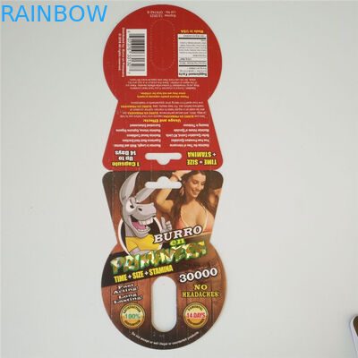 Tarjeta de empaquetado de sellado caliente Rhuno 100K de la cápsula del holograma