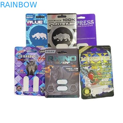 Tarjetas azules del rinoceronte 3D de 6K Plantinum 100K 350g Whiteboard