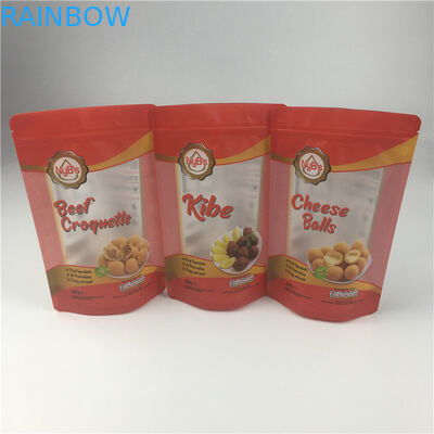 Bolso Ziplock helado CMYK del papel de aluminio de la ventana 120micron VMPET