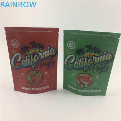 La mala hierba de las galletas 3.5g VMPET 100micron se levanta la bolsa para CBD