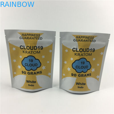 Bolsas impresas de encargo Matte Child Resistant del soporte de Mylar de la mala hierba de la suave al tacto para arriba