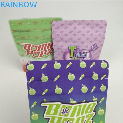 Ziplock comestible de Mylar de las galletas del niño de las bolsas que se puede volver a sellar congeladas resistentes de la hoja