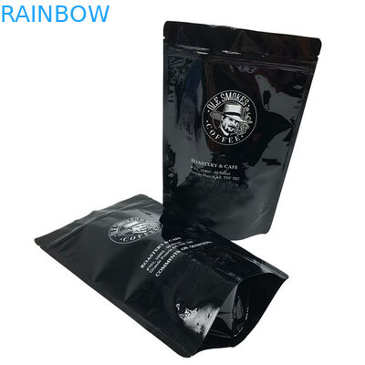 Bolsa plástica Ziplock de los granos de café de la muesca del rasgón que empaqueta 100g 200g 250g 500g