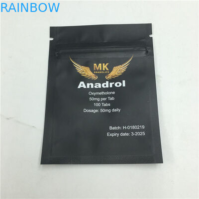 La cremallera Matte Snack Plastic Pouches Packaging imprimió el lado tres sellado