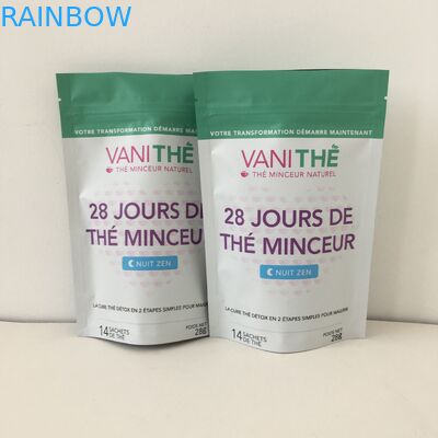 El papel de aluminio se levanta el bolso del bocado de la cremallera que empaqueta Digitaces impreso