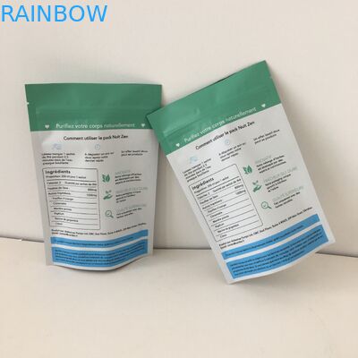 El papel de aluminio se levanta el bolso del bocado de la cremallera que empaqueta Digitaces impreso