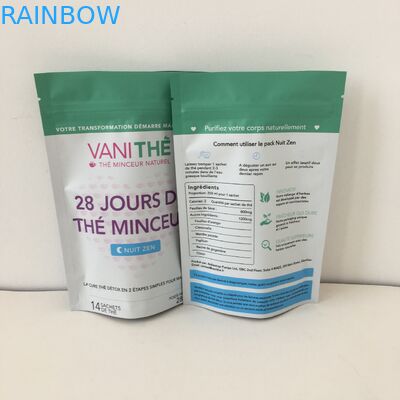 El papel de aluminio se levanta el bolso del bocado de la cremallera que empaqueta Digitaces impreso