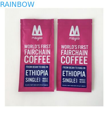 Escudete del lado del sellado caliente de Bean Packaging Smell Proof With del café de la cremallera