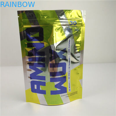 Bolsas de plástico coloreadas brillantes de la cerradura de la cremallera del bocado que empaquetan la prueba del olor