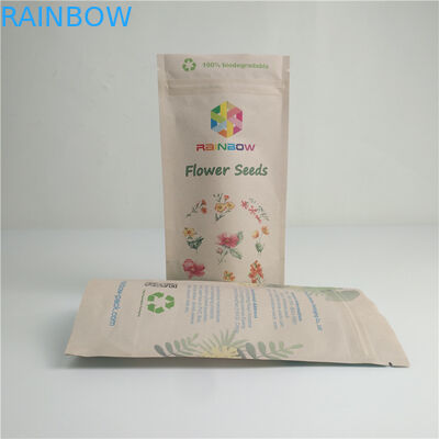 El sellado caliente abonable de Kraft de la comida empaqueta Eco Digital amistosa que imprime a Logo Packaging de encargo