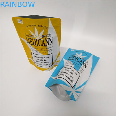 Mylar a prueba de niños que se puede volver a sellar de encargo Digital impresa se levanta bolsas con la cremallera