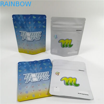 Suave al tacto plástica comestible de los bolsos del papel de aluminio de Mylar del oso gomoso