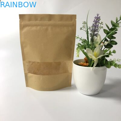 El Ziplock de Kraft del lacre del almacenamiento de la comida se levanta el logotipo de encargo de la bolsa