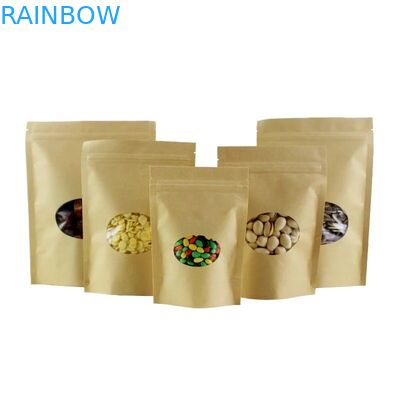 El Ziplock de Kraft del lacre del almacenamiento de la comida se levanta el logotipo de encargo de la bolsa