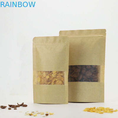 El Ziplock de Kraft del lacre del almacenamiento de la comida se levanta el logotipo de encargo de la bolsa