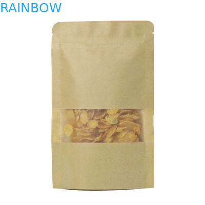 El Ziplock de Kraft del lacre del almacenamiento de la comida se levanta el logotipo de encargo de la bolsa