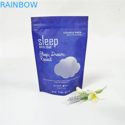 Bolsas de plástico de la sal del mar del océano que empaquetan al uno mismo que coloca el logotipo de encargo que se puede volver a sellar