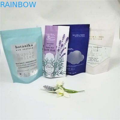 Bolsas de plástico de la sal del mar del océano que empaquetan al uno mismo que coloca el logotipo de encargo que se puede volver a sellar