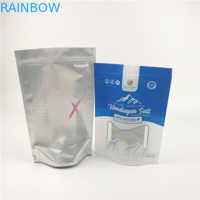 Hoja de empaquetado Matt Stand Up Ziplock Pouch de la sal de baño reutilizable