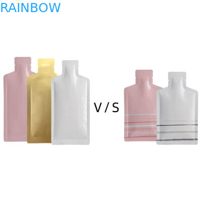 5ml biodegradable plástico de la muestra 3 de la bolsa plana lateral cosmética del sello