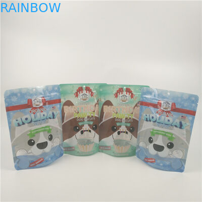 El fotograbado orgánico de la bolsa del alimento para animales de las galletas de perro imprimió la película laminada