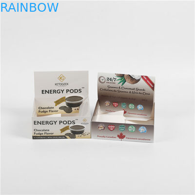 Galletas 50g Matte Display Paper Box Foldable Convient de los bocados