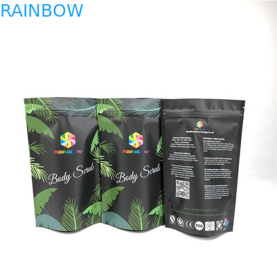 Prueba cosmética del olor de la situación de Matte Mylar Reusable Zip Pouches de la sal de baño del océano