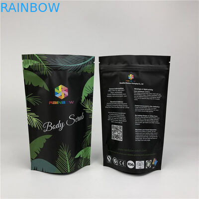 Prueba cosmética del olor de la situación de Matte Mylar Reusable Zip Pouches de la sal de baño del océano