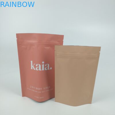 El plástico cosmético se levanta el bolso Matt Finished Resealable de la barrera de la cremallera