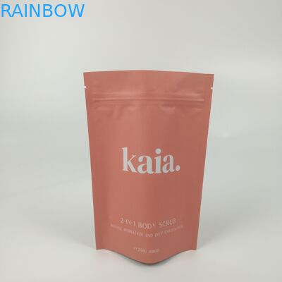 El plástico cosmético se levanta el bolso Matt Finished Resealable de la barrera de la cremallera