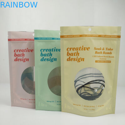 Situación clara de las bolsas de la cerradura de Matte Mylar Aluminum Foil Zip de la ventana