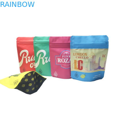 CBD escarda el bolso gomoso de Mylar de la suave al tacto de Herb Flowers Tobacco Retail Pouch Runtz del oso del caramelo para el empaquetado de las galletas