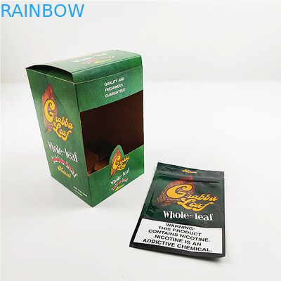 la aduana imprimió las cajas de empaquetado del grabba del papel de aluminio de la hoja de la exhibición natural del casquillo para la caja de empaquetado del cigarro de los sombreros