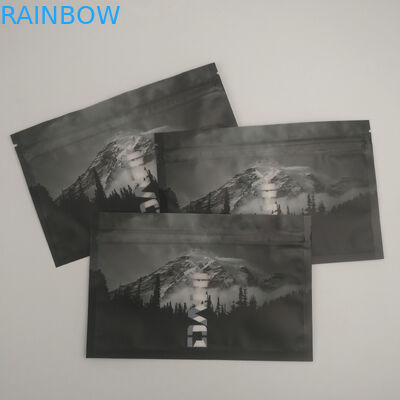 Cerradura que se puede volver a sellar de la cremallera de Front Back Window Heat Sealed de la prueba clara del olor que empaqueta el sello lateral Doypack del almacenamiento tres de la comida de Mylar