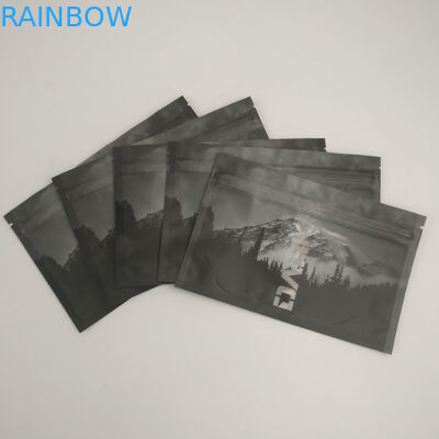 Cerradura que se puede volver a sellar de la cremallera de Front Back Window Heat Sealed de la prueba clara del olor que empaqueta el sello lateral Doypack del almacenamiento tres de la comida de Mylar