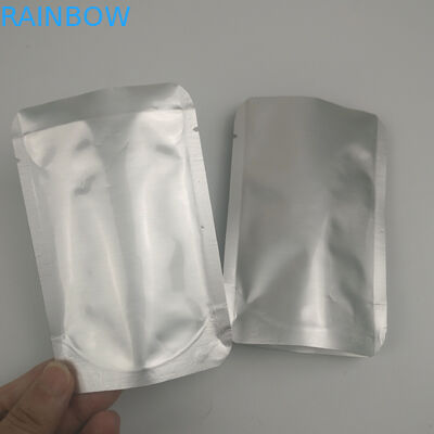 Bolso de empaquetado de aluminio del papel de la bolsa del sellado caliente de aluminio del papel de Mylar del almacenamiento de plata de plata claro de encargo de la comida con la muesca del rasgón