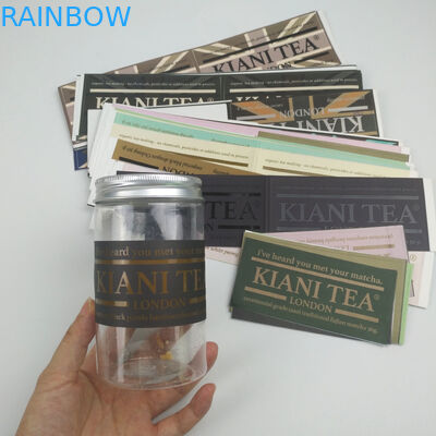 Acepte al OEM de encargo del logotipo que Fashionabl imprimió etiquetas autoadhesivas adhesivas del vino de las etiquetas engomadas de la prenda impermeable adhesiva de la etiqueta