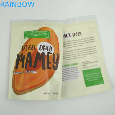 Soporte encima de la bolsa de plástico de la cerradura de la cremallera/del soporte encima del bolso de la bolsa/del soporte del papel de aluminio encima del bolso con el bolso de empaquetado del bocado de la comida de la cremallera