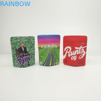 Logo Soft Touch modificado para requisitos particulares 3.5g 7g 14g 28g se levanta los bolsos para las galletas Kush del cáñamo del cáñamo