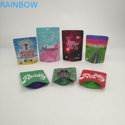 Las galletas modificadas para requisitos particulares del logotipo 3.5g 7g 14g 28g 1pound se levantan los bolsos para los cáñamos Runtz de Kush Haze Herb CBD
