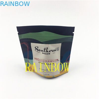 Edibles secados 28g impresos de encargo de la galleta de la flor de 3.5g 7g que empaquetan bolsos de la bolsa de la semilla de mylar de la prueba del olor