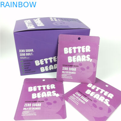 repujado de empaquetado del cmyk de la caja Cbd de la cartulina gomosa de papel de 350g