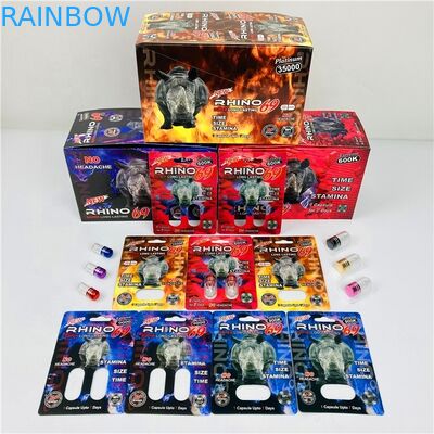 Tarjetas plásticas 3D del agujero 89X127m m del doble del FDA para el rinoceronte 7