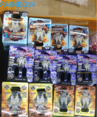 Tarjetas plásticas 3D del agujero 89X127m m del doble del FDA para el rinoceronte 7