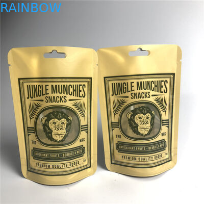 AL 0.7C Matt Snack Packaging Bags Stand del PA 1.5C encima de MPET