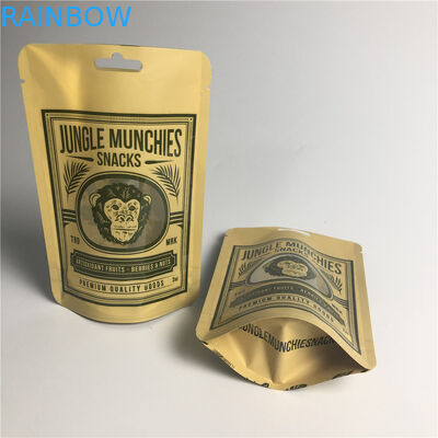 AL 0.7C Matt Snack Packaging Bags Stand del PA 1.5C encima de MPET